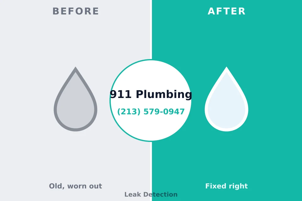 Before and after: plumbing repair Pottsville, PA